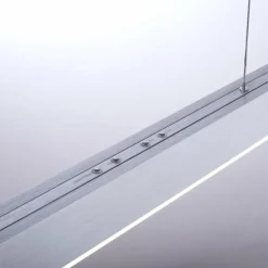 Luminaires Paul Neuhaus Suspension Paul Neuhaus PURE-MOTO LED Aluminium, 3 lumières, Télécommandes* Éclairage Led