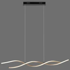 Lampes Dorées-Luminaires Paul Neuhaus Suspension Paul Neuhaus POLINA LED Noir, 1 lumière