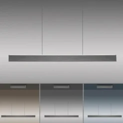 Luminaires Paul Neuhaus Suspension Paul Neuhaus PURE E-MOTION LED Gris, 1 lumière, Télécommandes* Éclairage Led