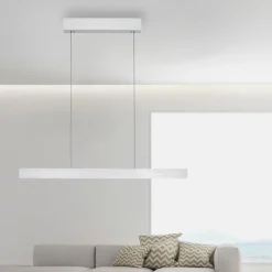 Luminaires Paul Neuhaus Suspension Paul Neuhaus PURE E-MOTION LED Argenté, 1 lumière, Télécommandes* Éclairage Led