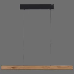 Lampes En Bois-Luminaires Paul Neuhaus Suspension Paul Neuhaus PURE E-MOTION LED Couleur bois, Noir, 1 lumière, Télécommandes