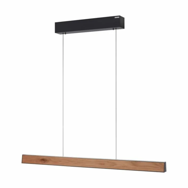 Lampes En Bois-Luminaires Paul Neuhaus Suspension Paul Neuhaus PURE E-MOTION LED Couleur bois, Noir, 1 lumière, Télécommandes