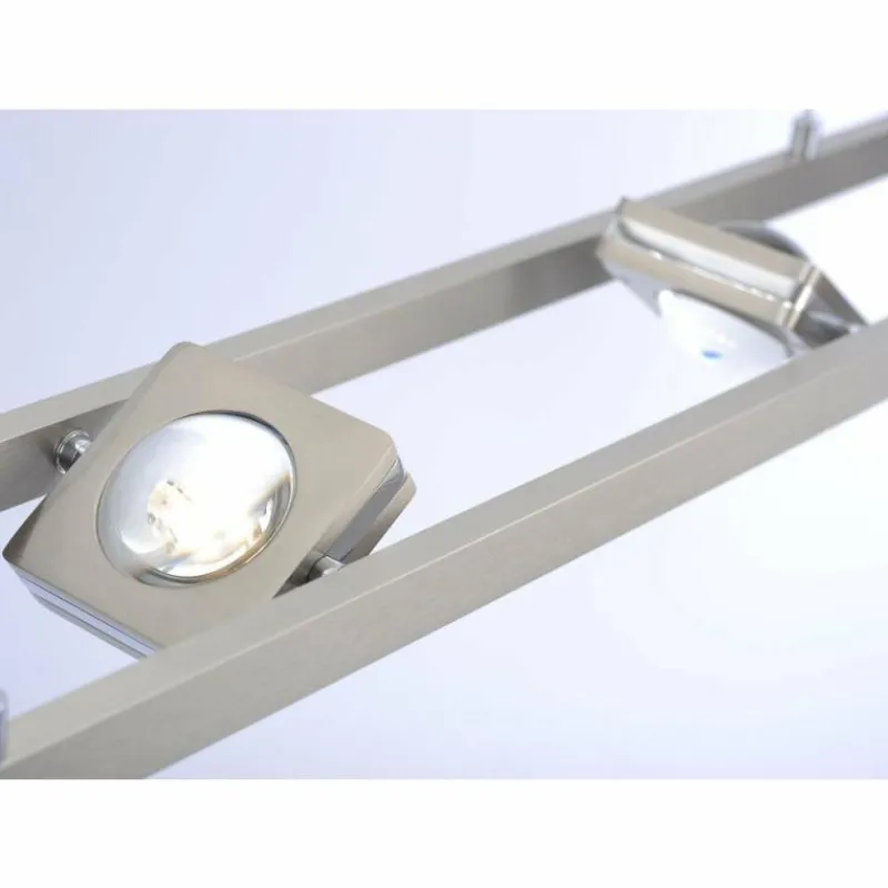 Paul Neuhaus Q-Serie Suspension Paul Neuhaus Q-Fisheye LED Acier inoxydable, 8 lumières, Télécommandes, Changeur de couleurs