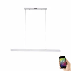 Paul Neuhaus Q-Serie Suspension Paul Neuhaus Q-CORA LED Aluminium, 1 lumière, Télécommandes