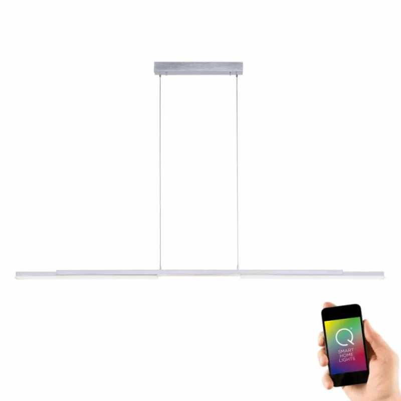 Paul Neuhaus Q-Serie Suspension Paul Neuhaus Q-HENRIK LED Aluminium, 3 lumières, Télécommandes