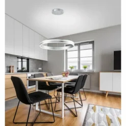 Paul Neuhaus Q-Serie Suspension Paul Neuhaus Q-VITO LED Acier inoxydable, 1 lumière, Télécommandes