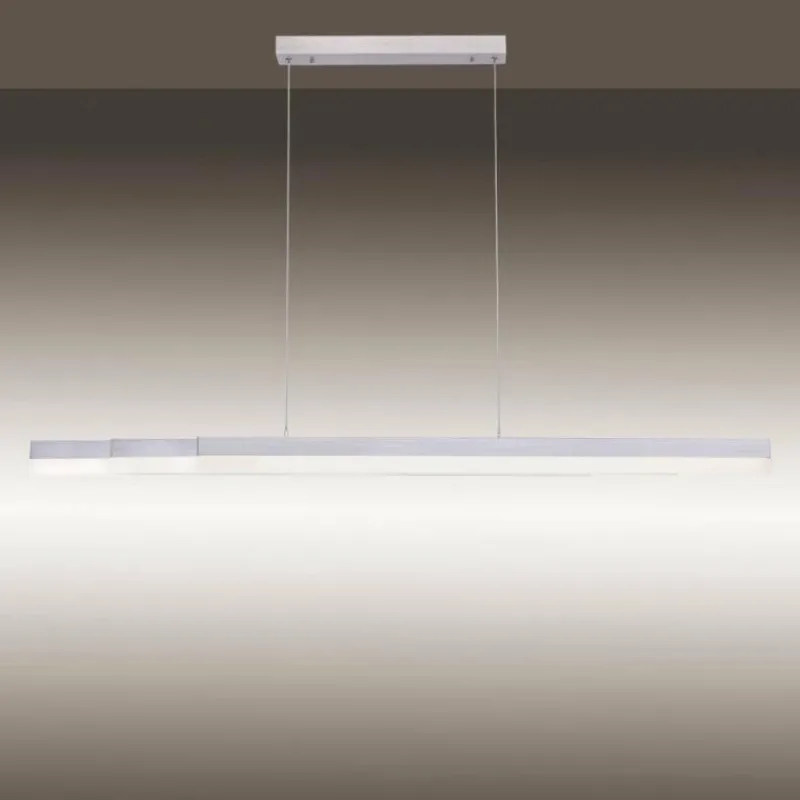 Paul Neuhaus Q-Serie Suspension Paul Neuhaus Q-TOWER LED Aluminium, 3 lumières, Télécommandes