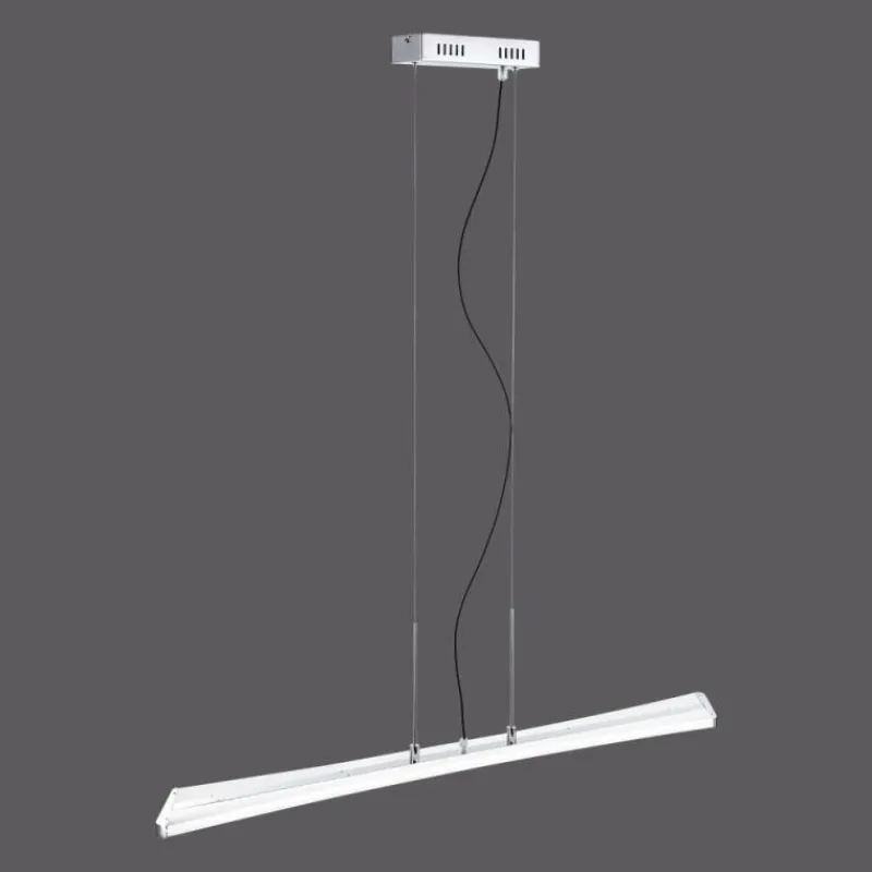 Paul Neuhaus Q-Serie Suspension Paul Neuhaus Q-Riller LED Chrome, 14 lumières, Télécommandes, Changeur de couleurs