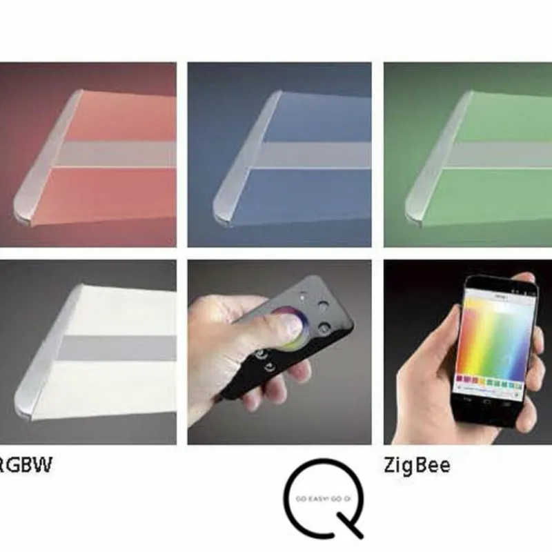 Paul Neuhaus Q-Serie Suspension Paul Neuhaus Q-Riller LED Chrome, 14 lumières, Télécommandes, Changeur de couleurs