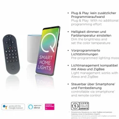 Paul Neuhaus Q-Serie Suspension Paul Neuhaus QSWING LED Argenté, 1 lumière, Télécommandes