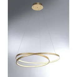 Lampes Dorées-Luminaires Paul Neuhaus Suspension Paul Neuhaus ROMAN LED Or, 1 lumière