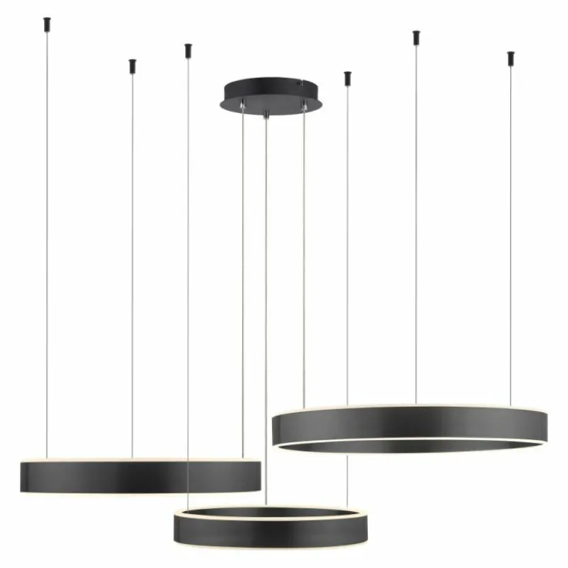 Luminaires Paul Neuhaus Suspension Paul Neuhaus SCULLI LED Noir, 2 lumières* Suspensions