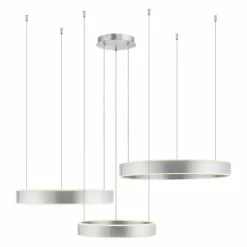 Luminaires Paul Neuhaus Suspension Paul Neuhaus SCULLI LED Argenté, 2 lumières* Éclairage Led