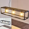 Lampes Industrielles-hofstein Suspension Paulins Noir, 3 lumières