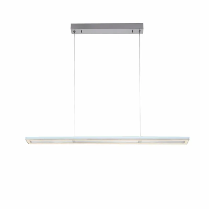 Luminaires Paul Neuhaus Suspension Paul-Neuhaus HELIX LED Aluminium, 2 lumières, Télécommandes* Éclairage Led