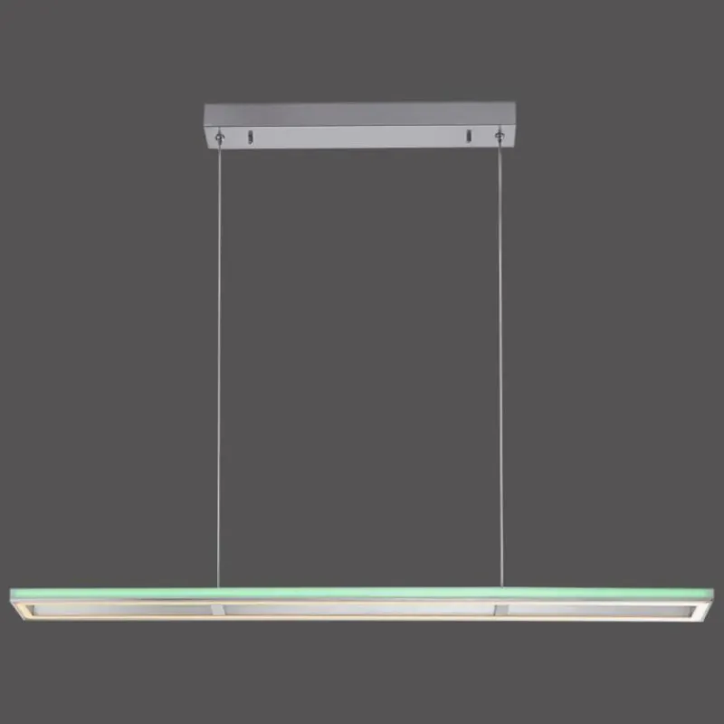 Luminaires Paul Neuhaus Suspension Paul-Neuhaus HELIX LED Aluminium, 2 lumières, Télécommandes* Éclairage Led