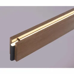 Lampes En Bois-Luminaires Paul Neuhaus Suspension Paul-Neuhaus PALMA LED Gris, Bois clair, 2 lumières, Télécommandes