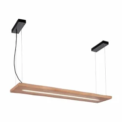Lampes En Bois-Luminaires Paul Neuhaus Suspension Paul-Neuhaus PALMA LED Écru, Noir, 1 lumière, Télécommandes