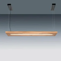 Lampes En Bois-Luminaires Paul Neuhaus Suspension Paul-Neuhaus PALMA LED Écru, Noir, 1 lumière, Télécommandes