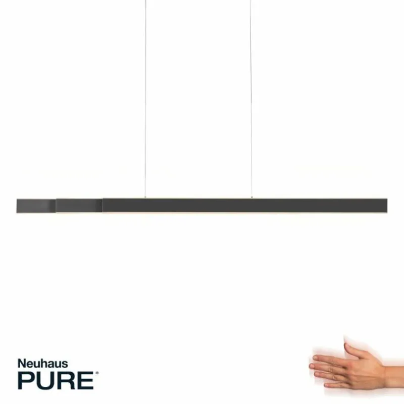 Luminaires Paul Neuhaus Suspension Paul-Neuhaus PURE-LUME LED Anthracite, 6 lumières* Éclairage Led
