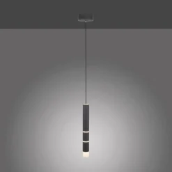 Luminaires Paul Neuhaus Suspension Paul-Neuhaus PURE-VEGA LED Noir, 3 lumières* Suspensions