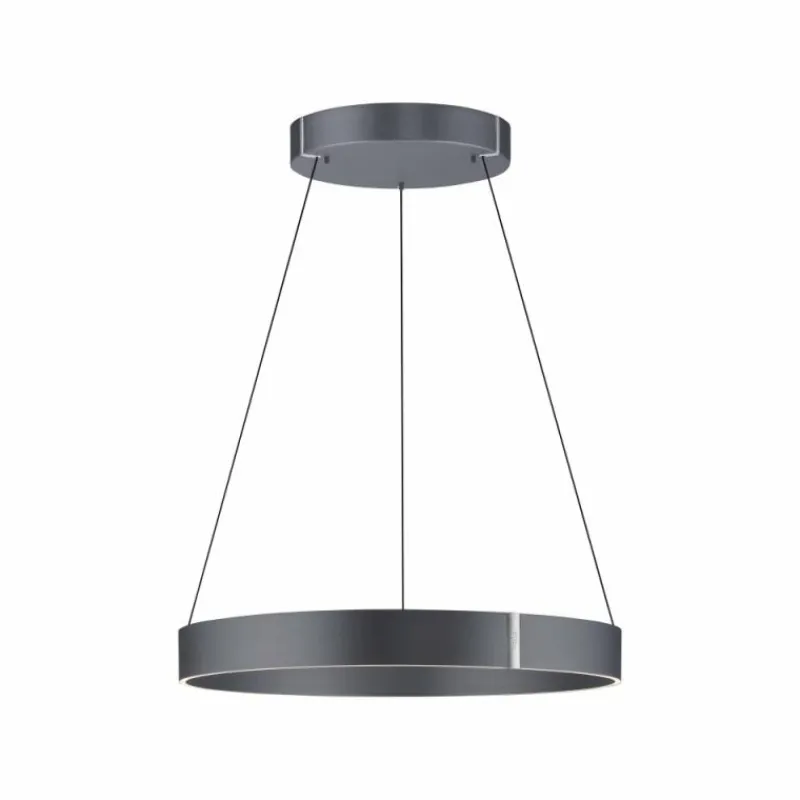 Luminaires Paul Neuhaus Suspension Paul-Neuhaus PURE E-CLIPSE LED Gris, 2 lumières, Télécommandes* Éclairage Led