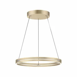 Lampes Dorées-Luminaires Paul Neuhaus Suspension Paul-Neuhaus PURE E-LOOP LED Or, 2 lumières, Télécommandes