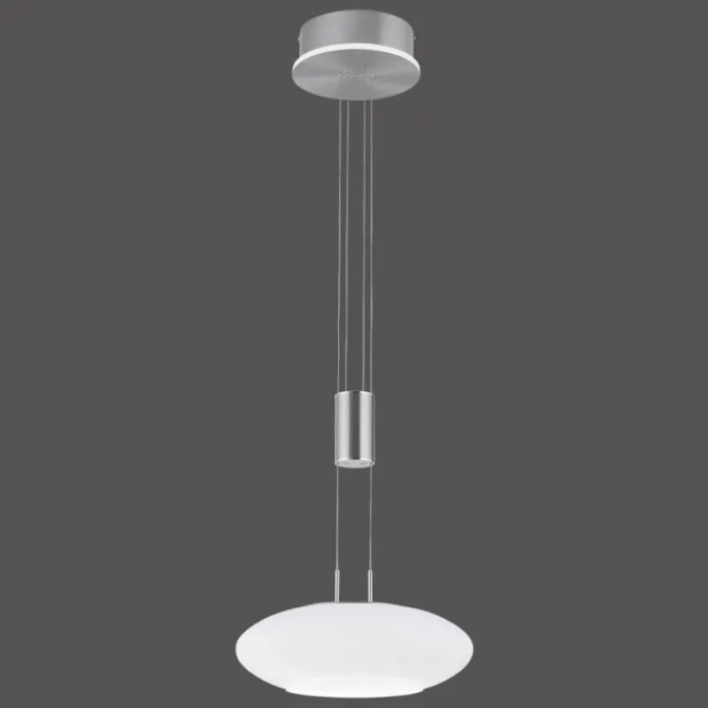 Paul Neuhaus Q-Serie Suspension Paul-Neuhaus Q-ETIENNE LED Acier brossé, 2 lumières, Télécommandes