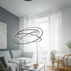 Luminaires Paul Neuhaus Suspension Paul-Neuhaus TESSARA LED Anthracite, 1 lumière, Télécommandes* Éclairage Led