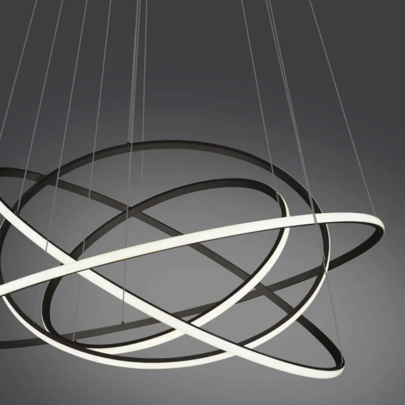 Luminaires Paul Neuhaus Suspension Paul-Neuhaus TESSARA LED Anthracite, 1 lumière, Télécommandes* Éclairage Led