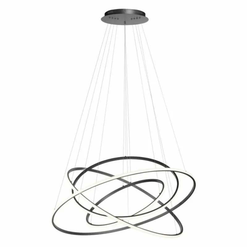 Luminaires Paul Neuhaus Suspension Paul-Neuhaus TESSARA LED Anthracite, 1 lumière, Télécommandes* Éclairage Led