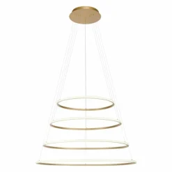 Lampes Dorées-Luminaires Paul Neuhaus Suspension Paul-Neuhaus TESSARA LED Or, 1 lumière, Télécommandes