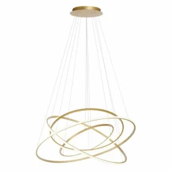 Lampes Dorées-Luminaires Paul Neuhaus Suspension Paul-Neuhaus TESSARA LED Or, 1 lumière, Télécommandes