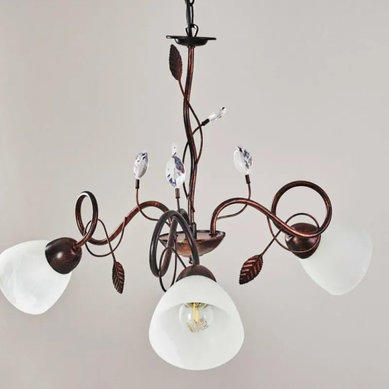 hofstein Suspension Peccia Rouille, 3 lumières