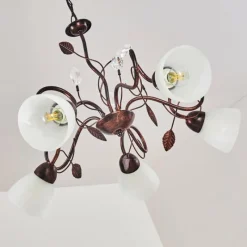 hofstein Suspension Peccia Rouille, 5 lumières