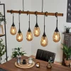 Luminaires Scandinaves-hofstein Suspension Pedreles Écru, Noir, 6 lumières