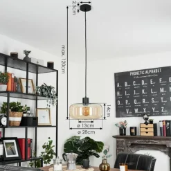 hofstein Suspension Pedreles Noir, 1 lumière