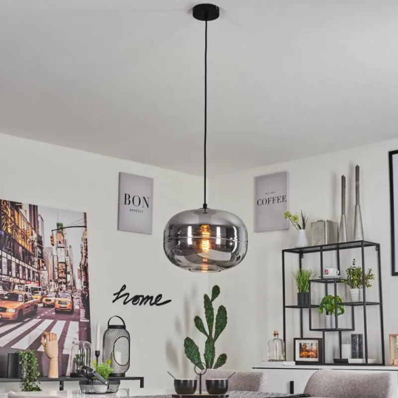 hofstein Suspension Peonniemi Noir, 1 lumière