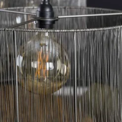 Lampes Vintages & Rétros-hofstein Suspension Perales Argent Oxydé, 2 lumières