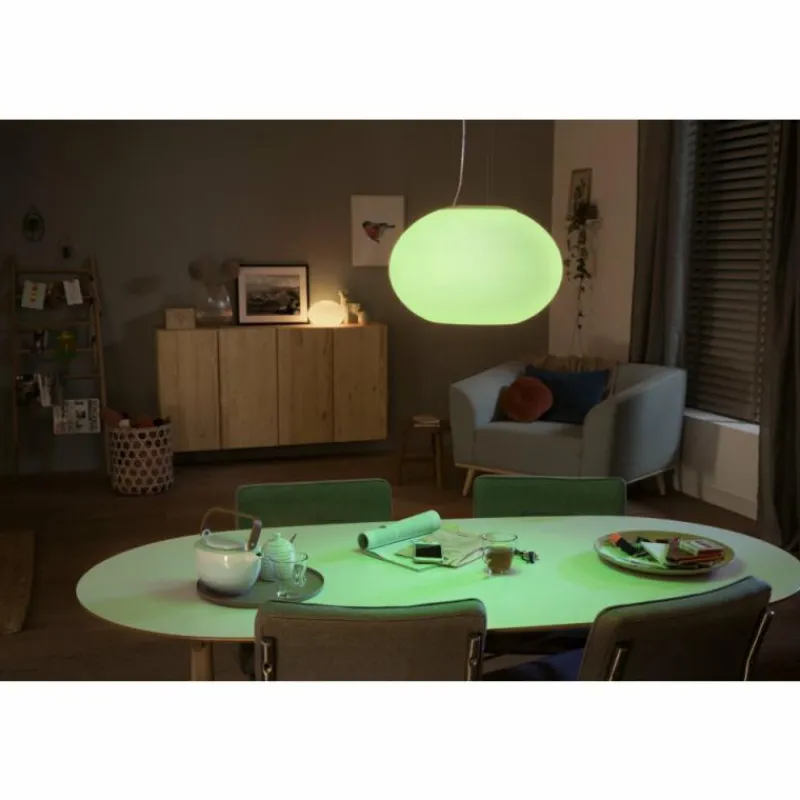 Luminaires Philips Suspension Philips Hue Ambiance White & Color Flourish LED Blanc, 1 lumière, Changeur de couleurs