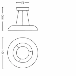Luminaires Philips Suspension Philips Hue Amaze LED Blanc, 1 lumière, Télécommandes