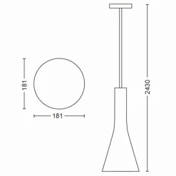 Luminaires Philips Suspension Philips Hue Explore LED Blanc, 1 lumière, Télécommandes