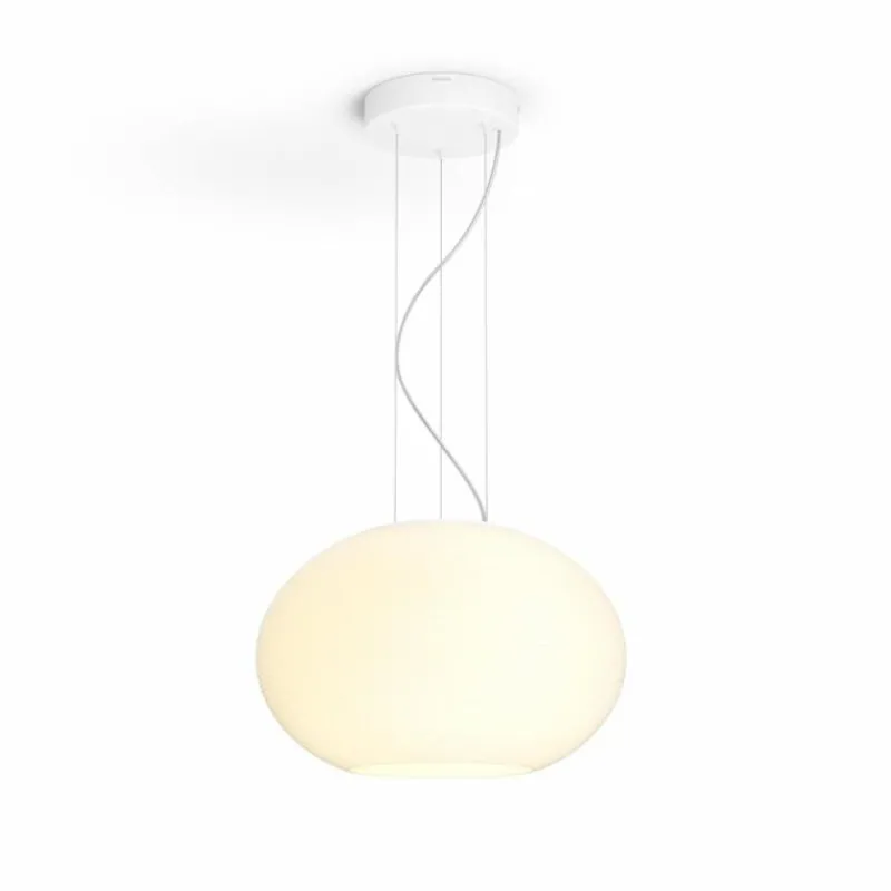 Luminaires Philips Suspension Philips Hue Flourish LED Blanc, 1 lumière, Changeur de couleurs