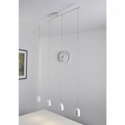 Lampe Design-Luminaires Philips Suspension Philips myLiving WOLGA LED Blanc, 4 lumières