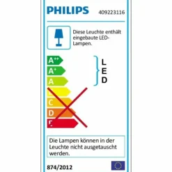 Lampe Design-Luminaires Philips Suspension Philips myLiving WOLGA LED Blanc, 4 lumières