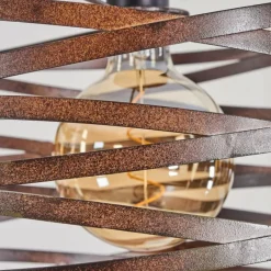 Lampes Industrielles-hofstein Suspension Pierrefonds Écru, Noir, 1 lumière