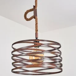 Lampes Industrielles-hofstein Suspension Pierrefonds Écru, Noir, 1 lumière