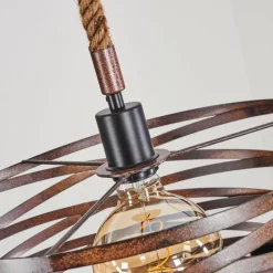 Lampes Industrielles-hofstein Suspension Pierrefonds Écru, Noir, 3 lumières