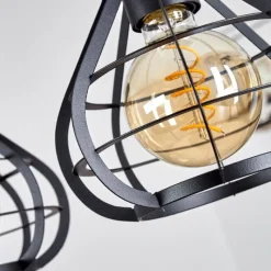 hofstein Suspension Pila Écru, Noir, 3 lumières