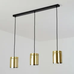hofstein Suspension Pimeirol Noir, 3 lumières